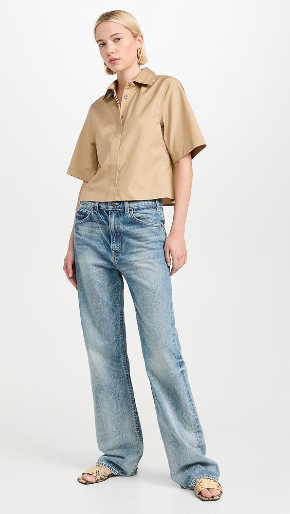 Vince Cropped Shirt | Shopbop Product Image