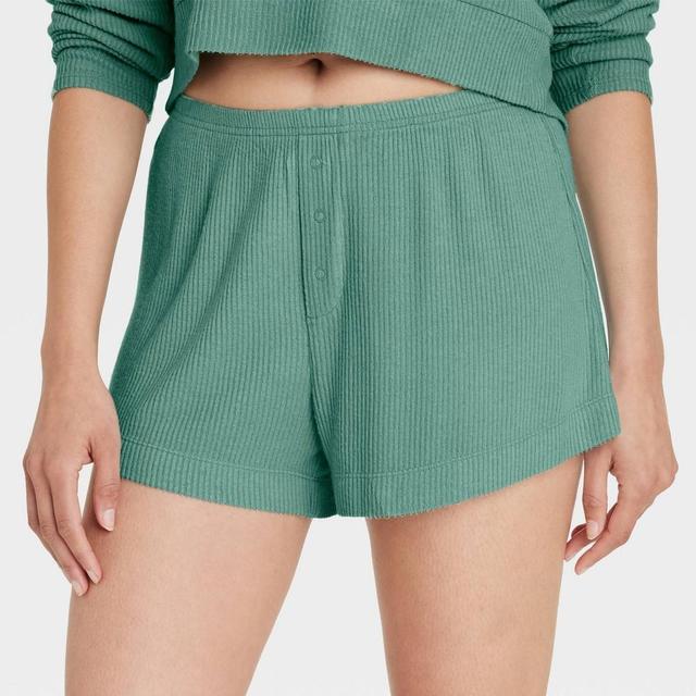 Womens Cozy Ribbed Shorts - Auden XL Product Image