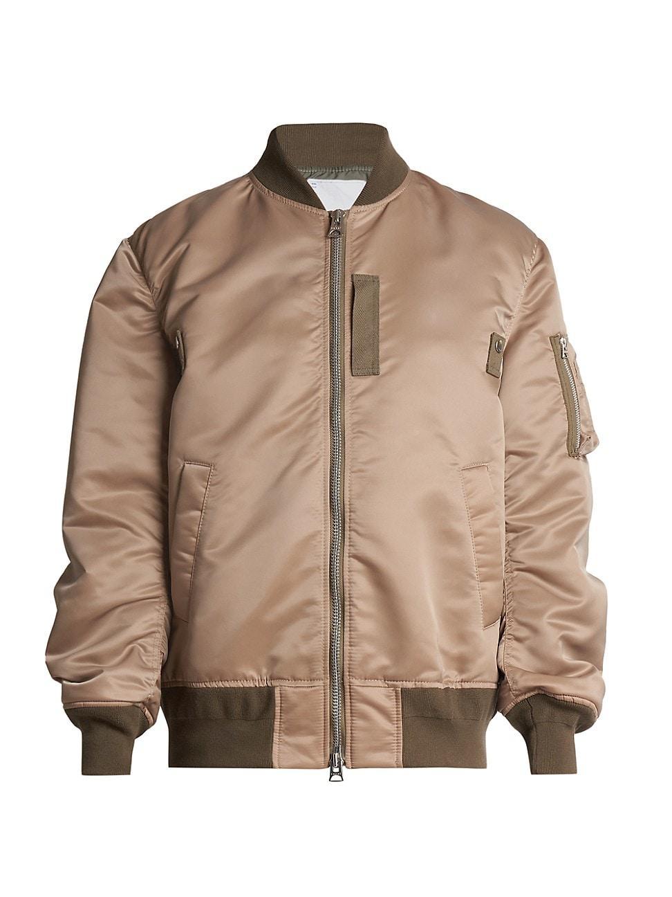 Mens Nylon Twill Bomber Jacket Product Image