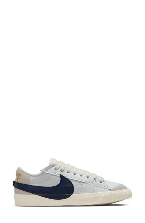 NIKE Blazer Low 77 Jumbo Sneaker In Summit White/obsidian/sail Product Image