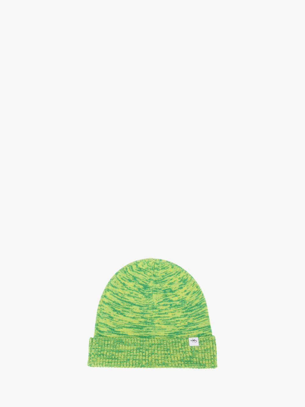 KNITTED BEANIE HAT in green | JW Anderson US  Product Image