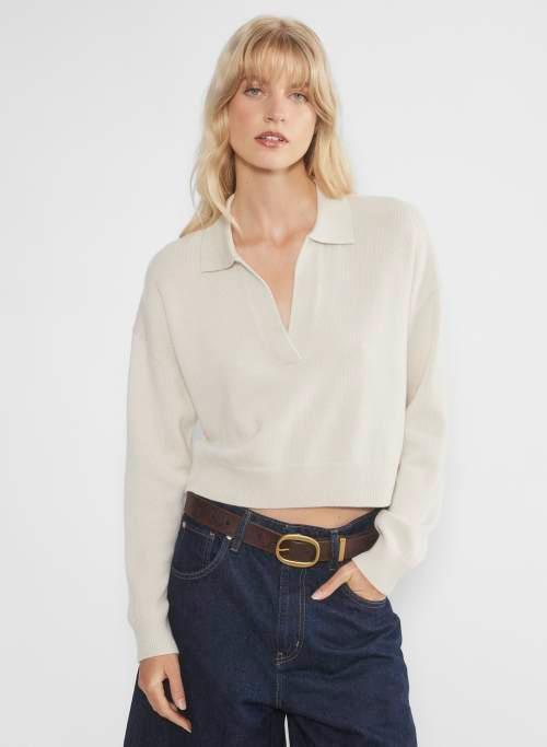 clara merino wool waist sweater Product Image