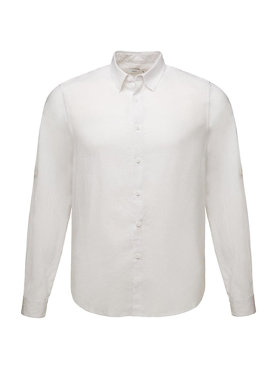 Mens Air Linen Relaxed-Fit Shirt Product Image