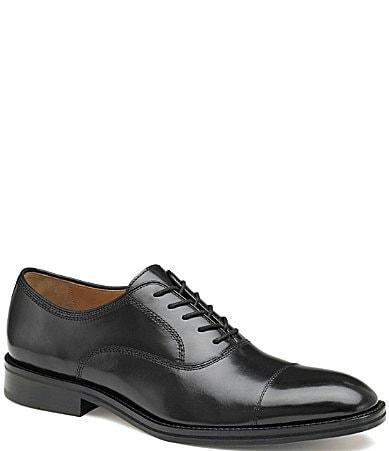 Johnston & Murphy Meade Cap Toe Italian Calfskin) Men's Shoes Product Image