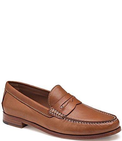 Johnston  Murphy Collection Mens Baldwin Leather Penny Loafers Product Image