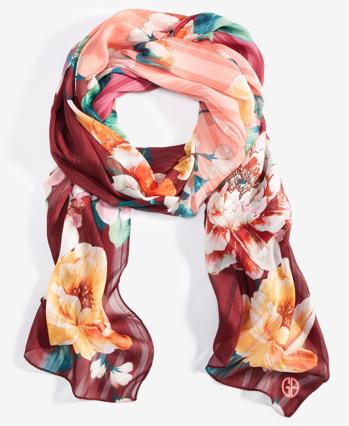 Giani Bernini Womens Trailing Floral Oblong Scarf product image