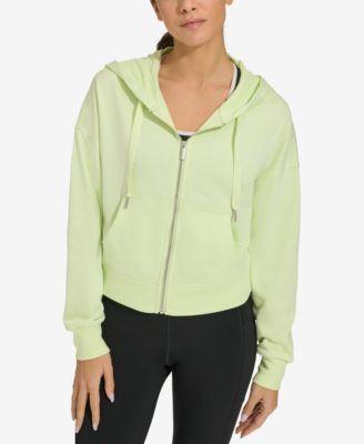 Calvin Klein Womens French Terry Long-Sleeve Zip-Up Hoodie Product Image