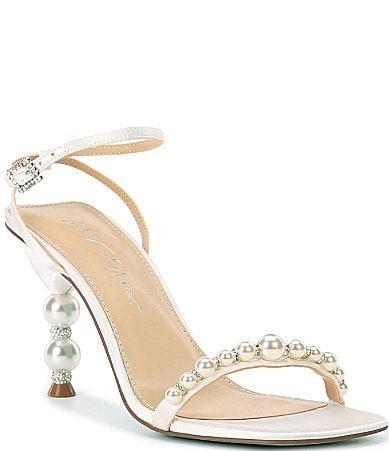 Blue by Betsey Johnson Jacy Pearl Heel Dress Sandals Product Image