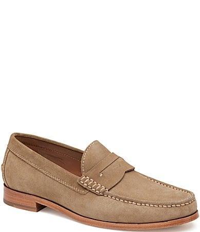 Johnston  Murphy Collection Mens Baldwin Suede Penny Loafers Product Image