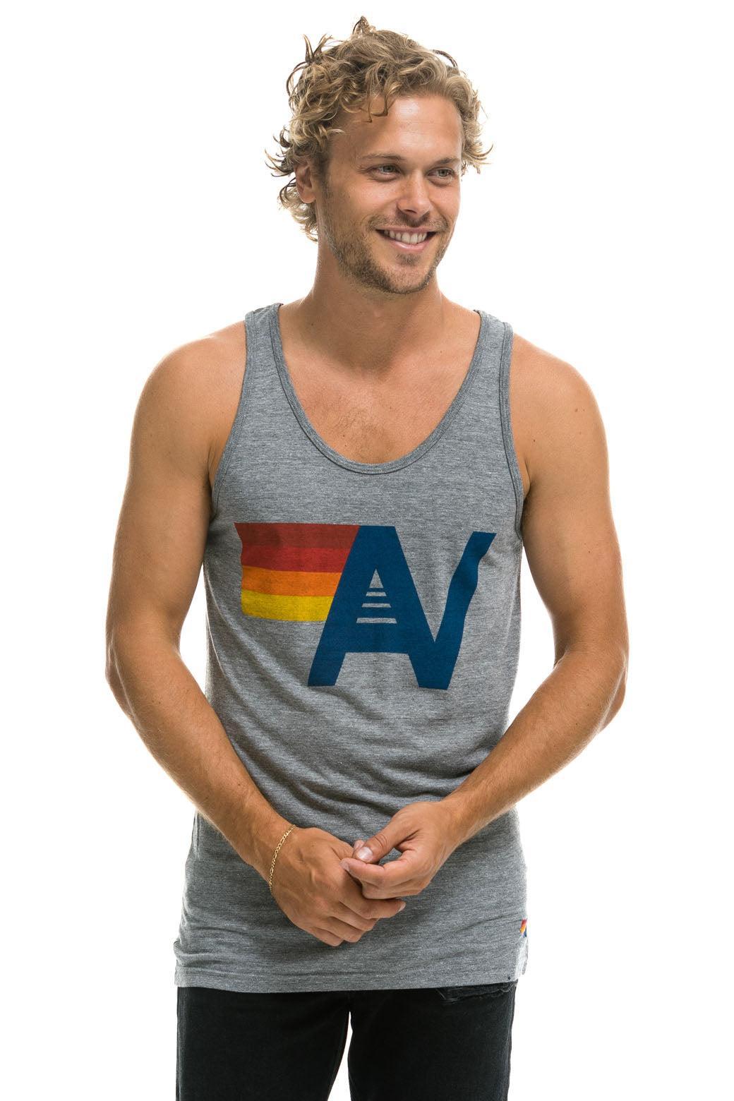 MEN'S LOGO TANK - HEATHER GREY  Product Image