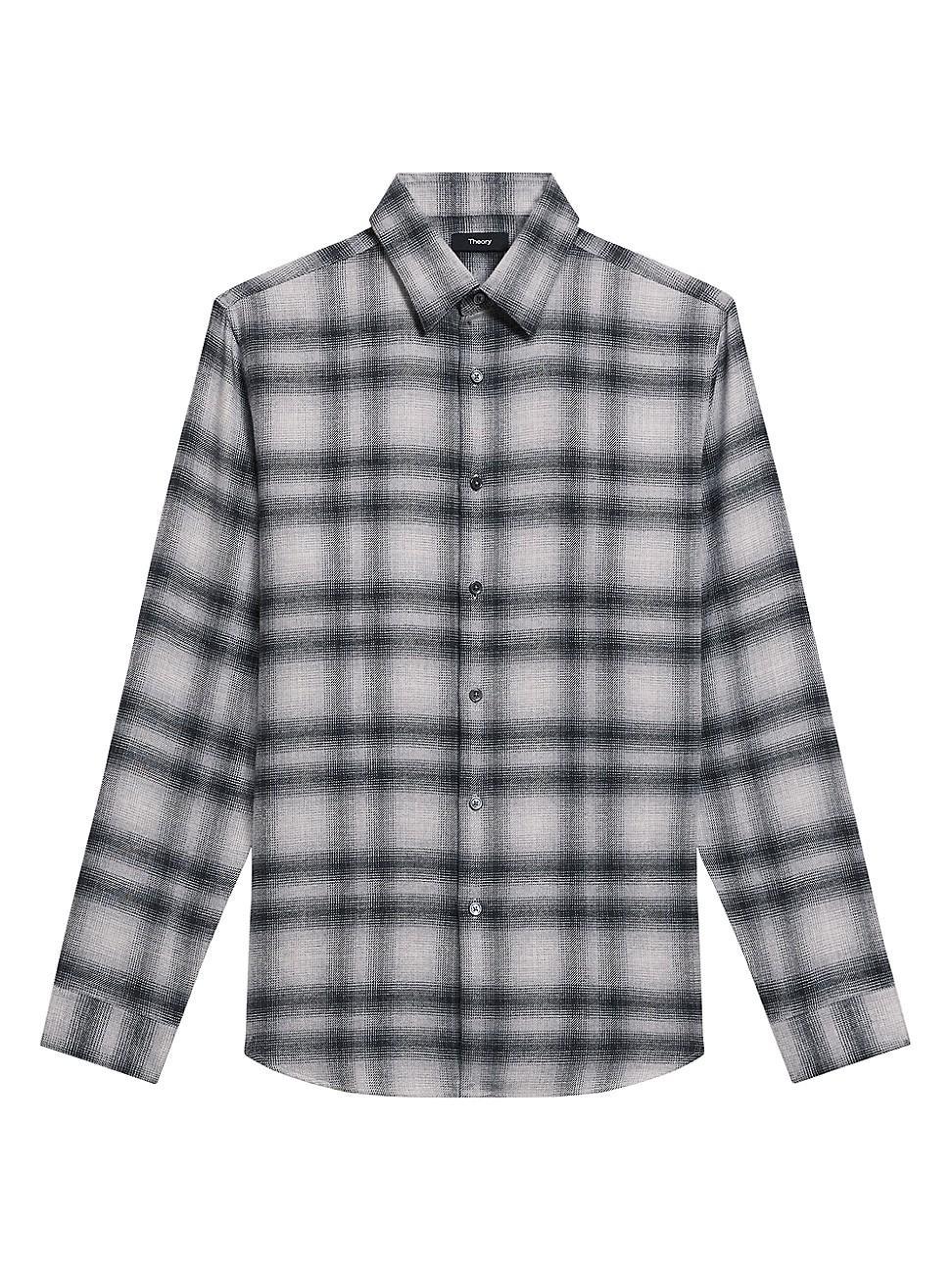 Mens Irving Shadow Plaid Flannel Shirt Product Image