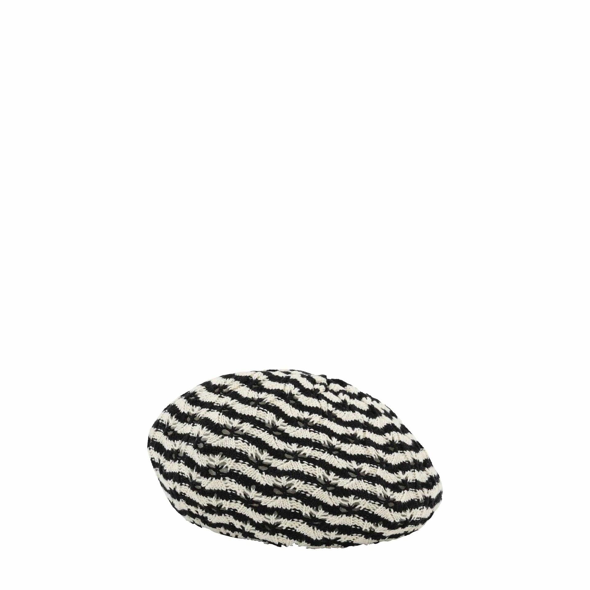 WOMEN'S STRIPED KNIT BERET Product Image