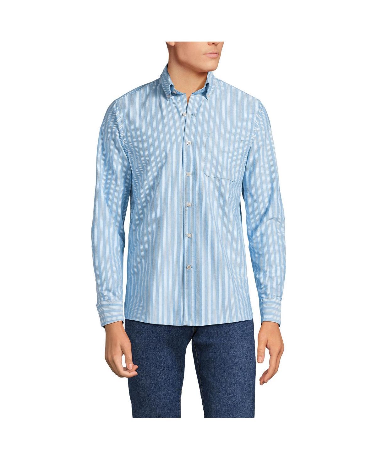 Mens Lands End Button-Down Sail Rigger Oxford Button-Down Shirt Product Image