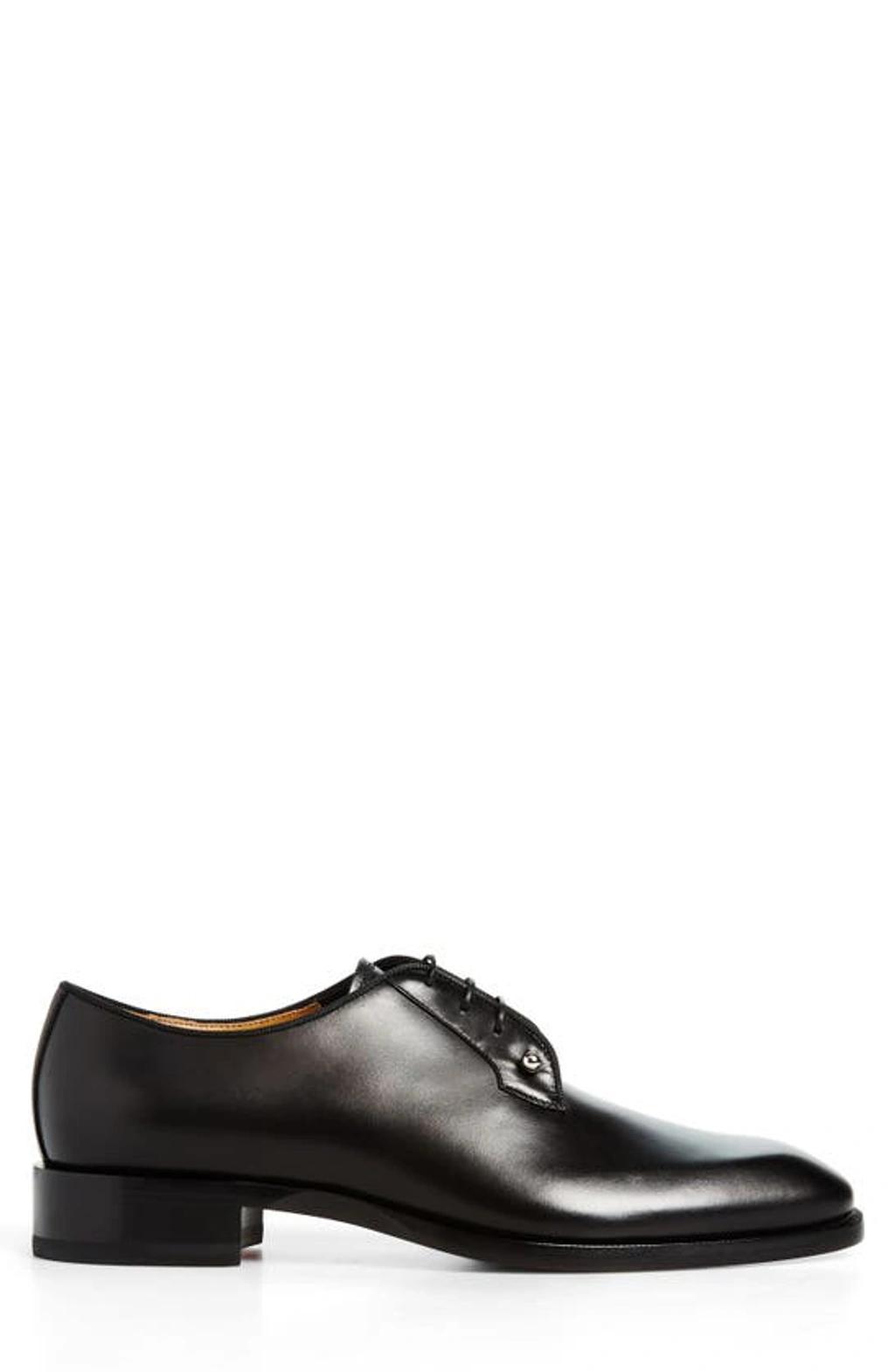 CHRISTIAN LOUBOUTIN Men's Chambeliss Patent Leather Derby Shoes In Black Product Image