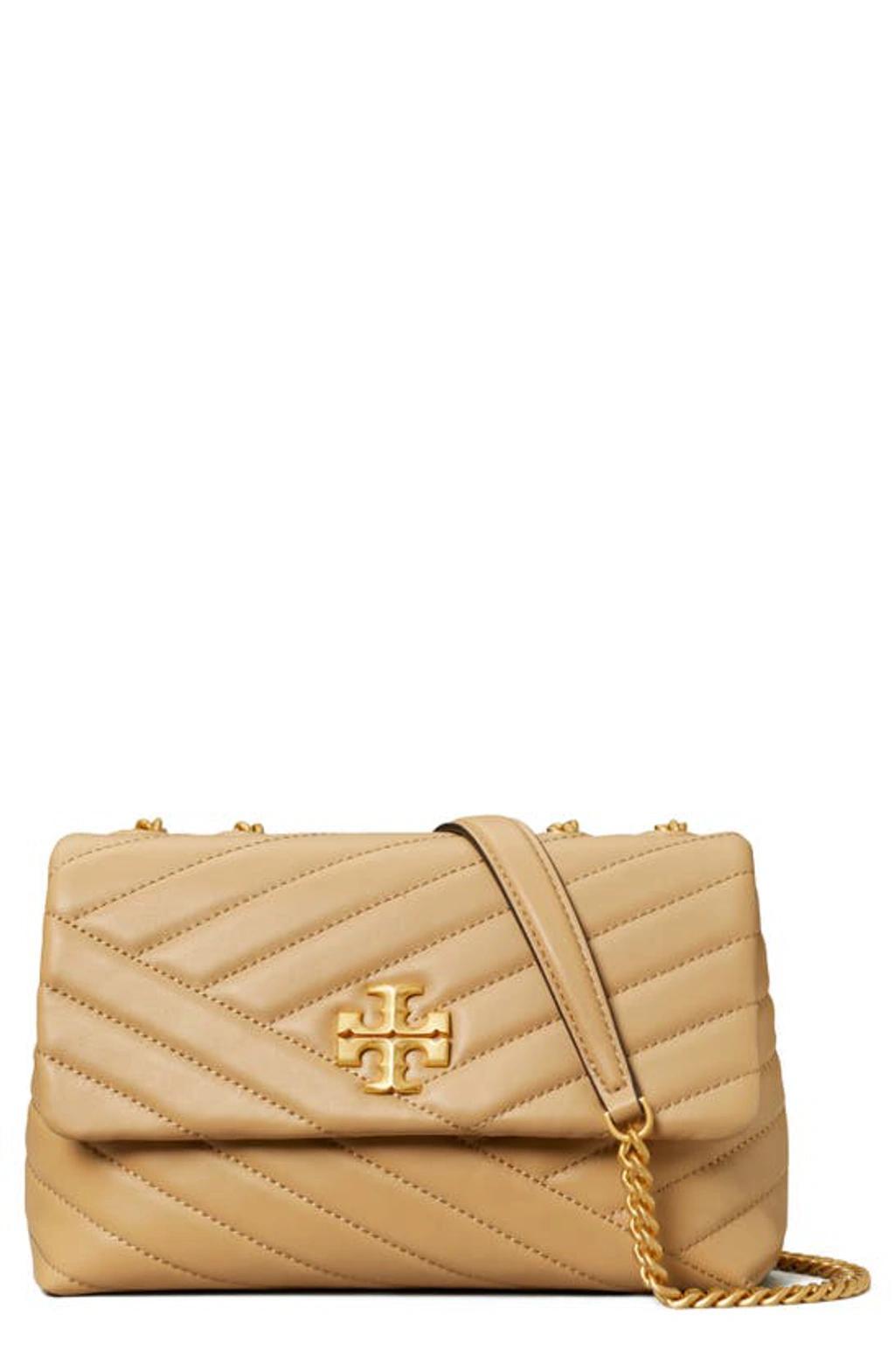 Tory Burch Kira Chevron Powder Coated Small Convertible Shoulder Bag Handbags Product Image