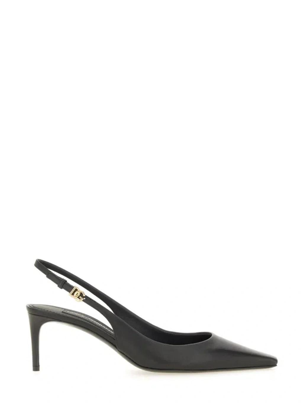 DOLCE & GABBANA Slingback Pumps In Black Product Image