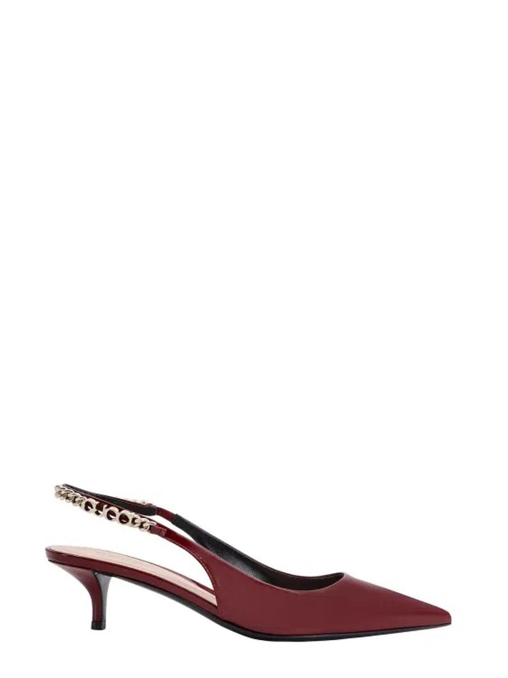 Patent Leather Slingback In Red product image