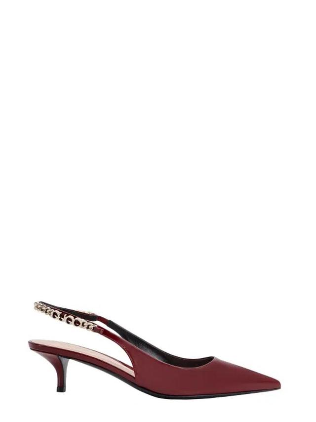 Patent Leather Slingback In Red Product Image