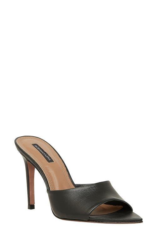 BCBGMaxazria Dana Slide Sandal | Womens | Black | Size 5 | Heels | Sandals Product Image