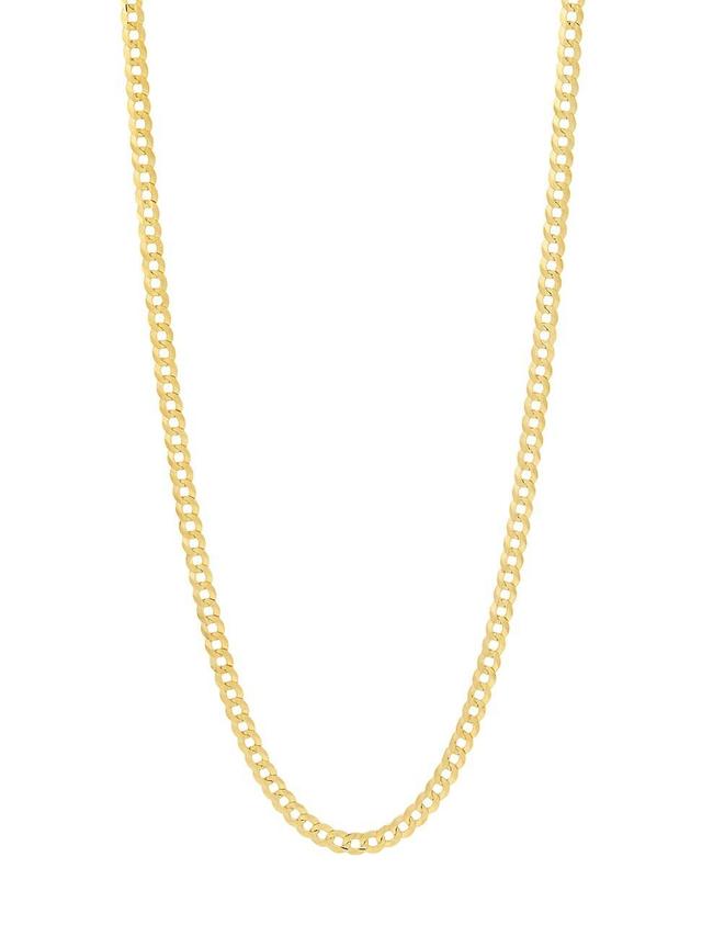 14K Yellow Gold Curb Chain Necklace Product Image