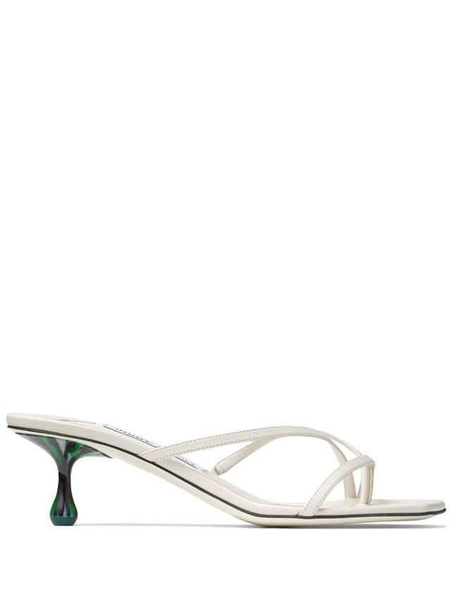 JIMMY CHOO Etana Mule 50 In White Product Image