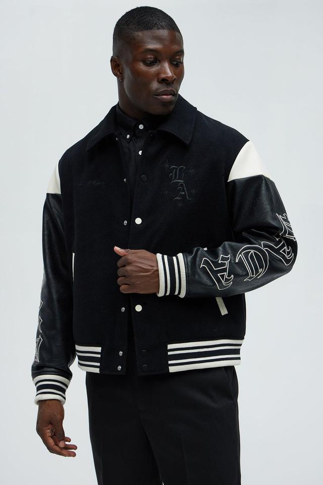 Angel Varsity Jacket - Black Product Image