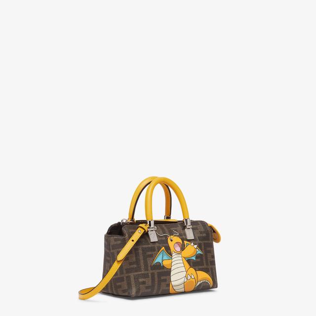 By The Way MiniFENDI x FRGMT x POKÉMON brown FF fabric Boston bag Product Image