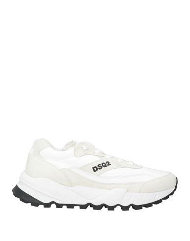 DSQUARED2 Man Sneakers White Size 9 Calfskin Product Image