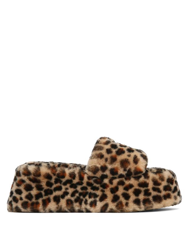 Ivy Shearling Leopard Print Product Image