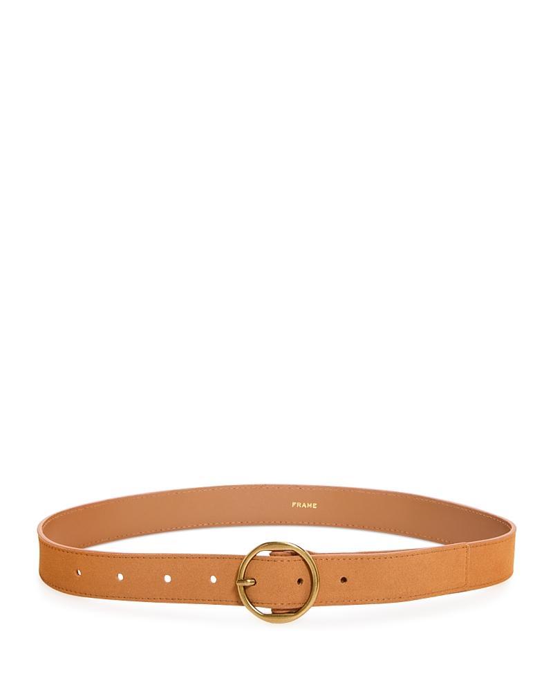 Womens Suede Circle Buckle Belt Product Image