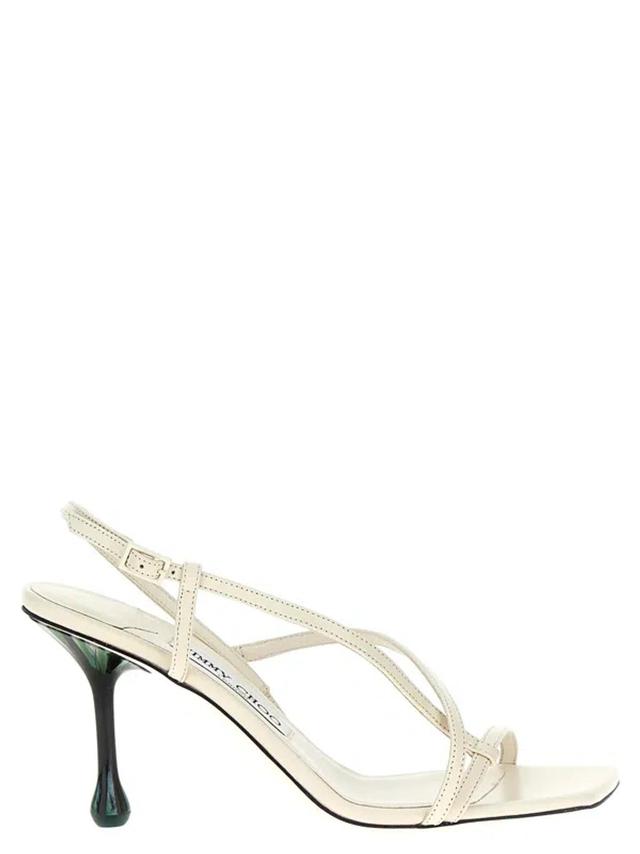 JIMMY CHOO Etana Sandals In White Product Image