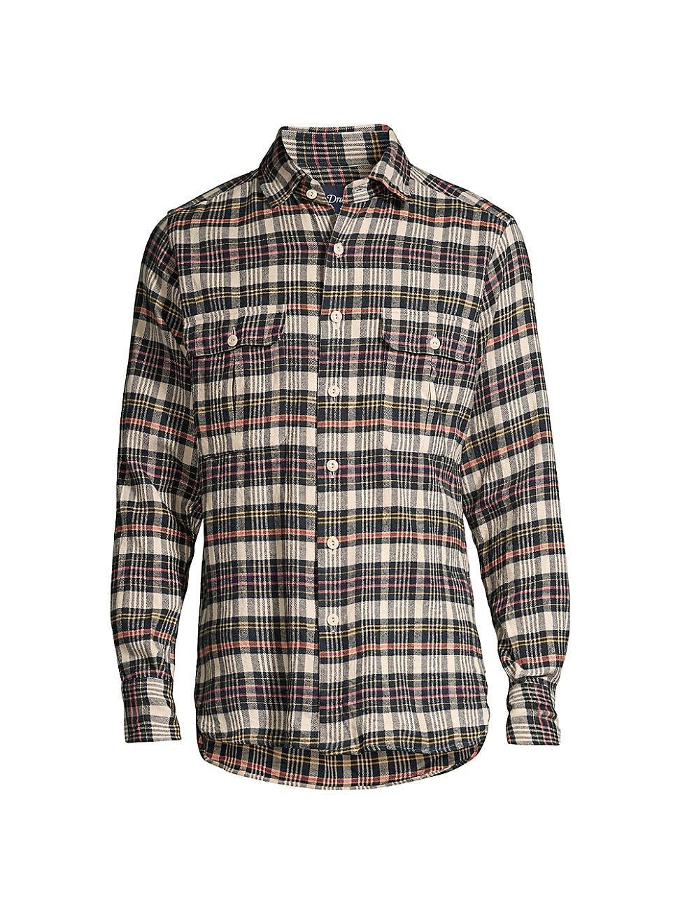 Mens Madras Plaid Work Shirt Product Image