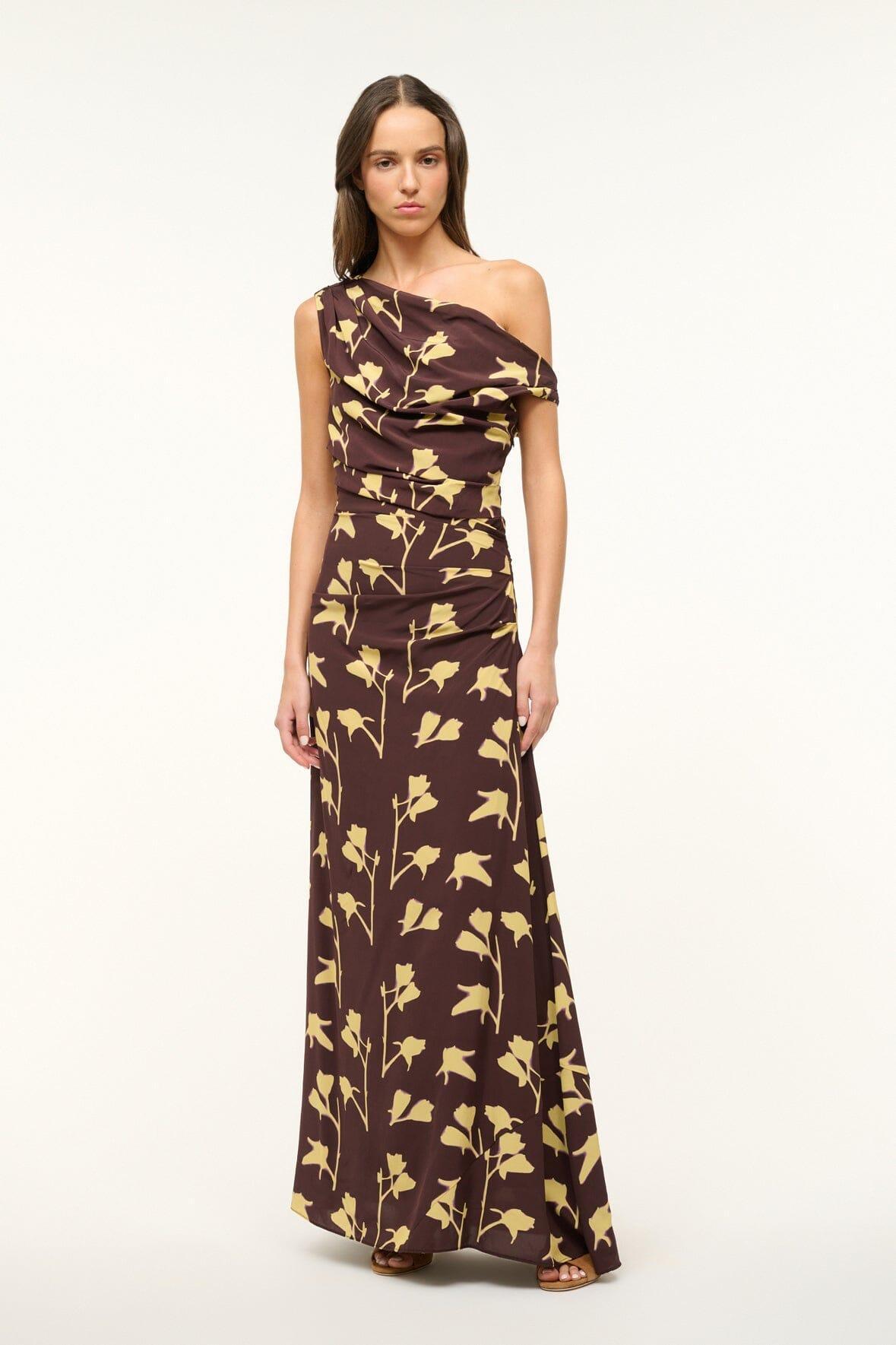 MAXI PHARE DRESS | EARTH PRESSED FLORAL Product Image