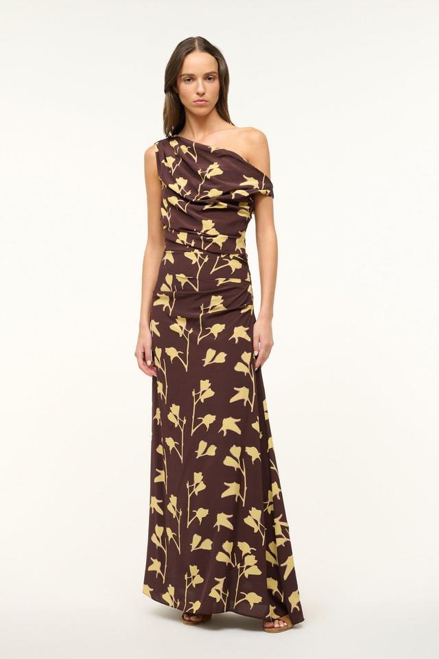 MAXI PHARE DRESS | EARTH PRESSED FLORAL Product Image