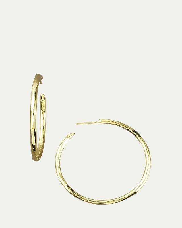 Womens Glamazon 18K Yellow Gold #3 Hoop Earrings/1.65 Product Image