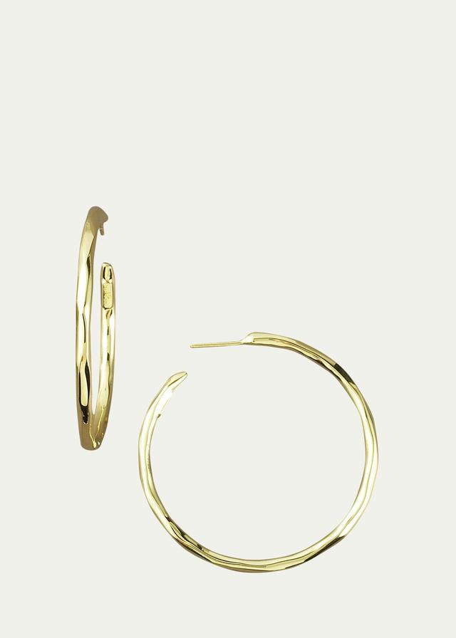 Womens Glamazon 18K Yellow Gold #3 Hoop Earrings/1.65 - Gold Product Image