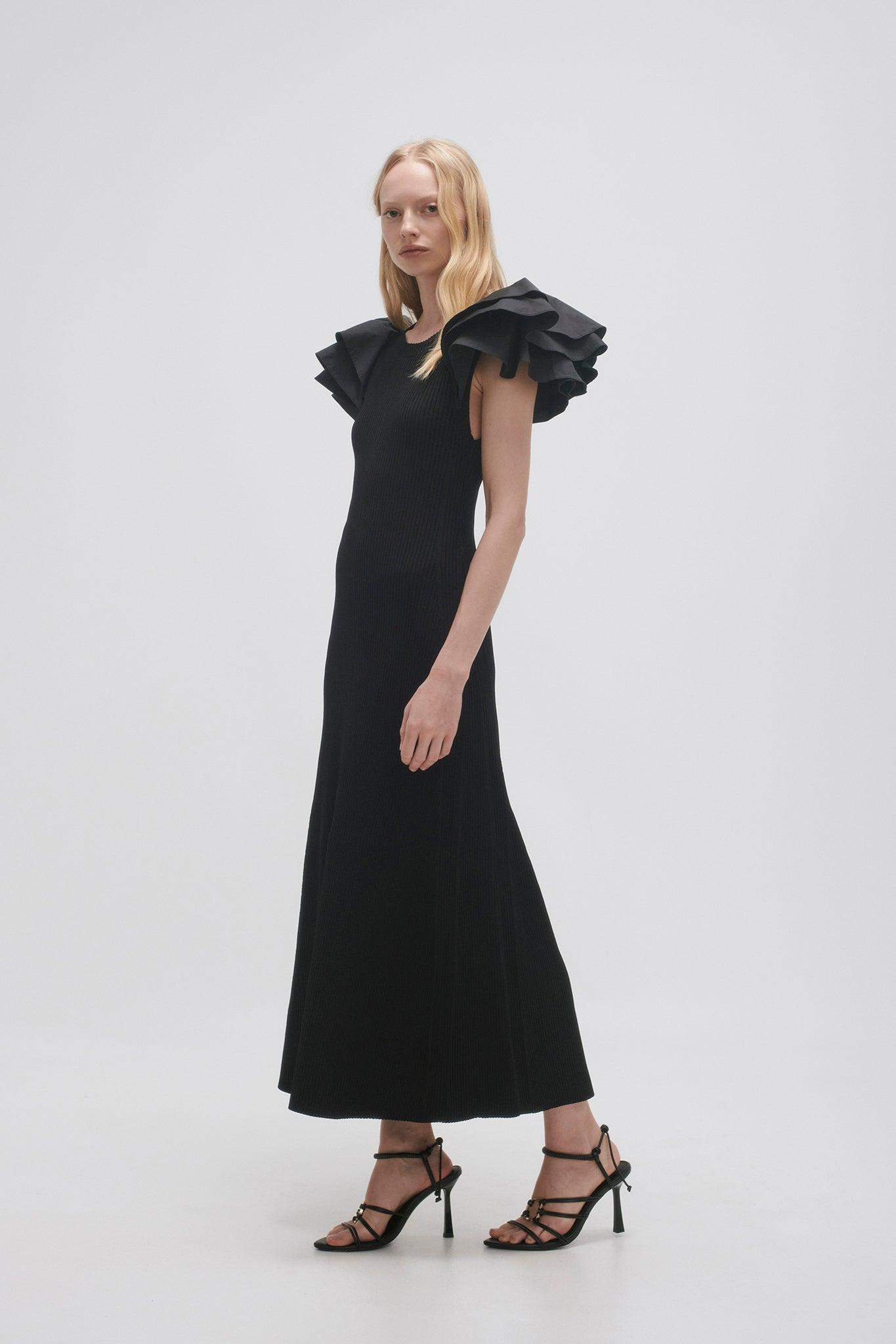 Questa Puff Midi Dress Product Image