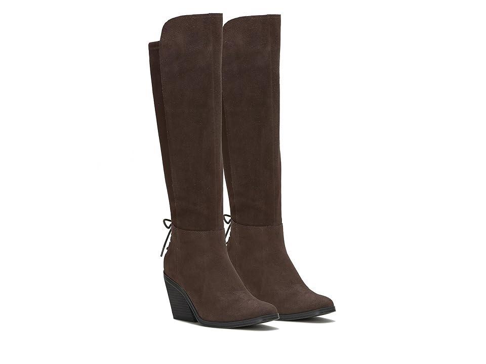 Lucky Brand Womens Mekinna Lace-Up Stacked-Heel Dress Boots Product Image