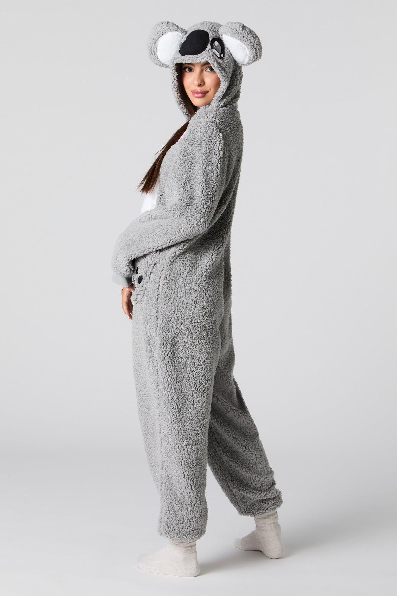 3D Koala Sherpa Onesie Female Product Image