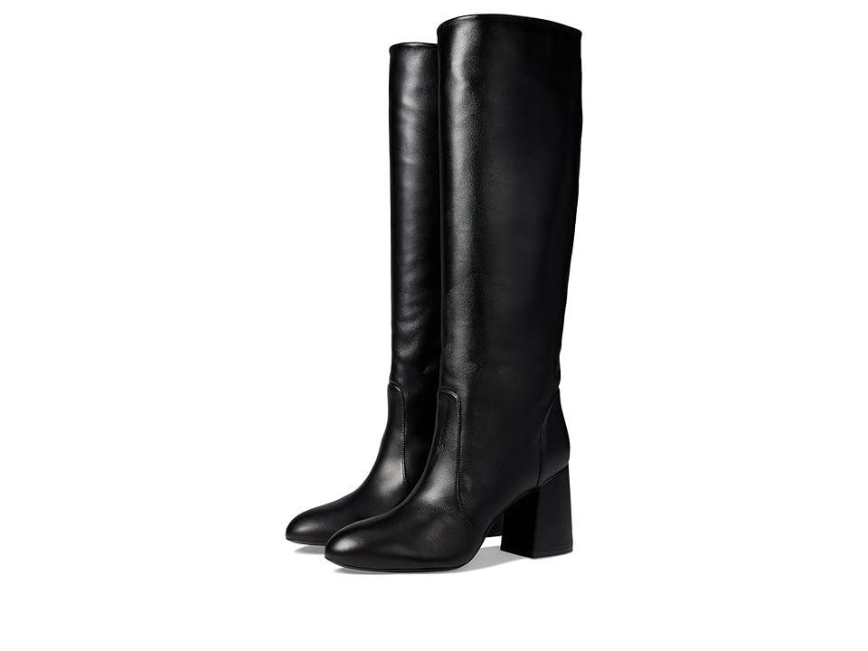 Flareblock Leather Knee Boots Product Image