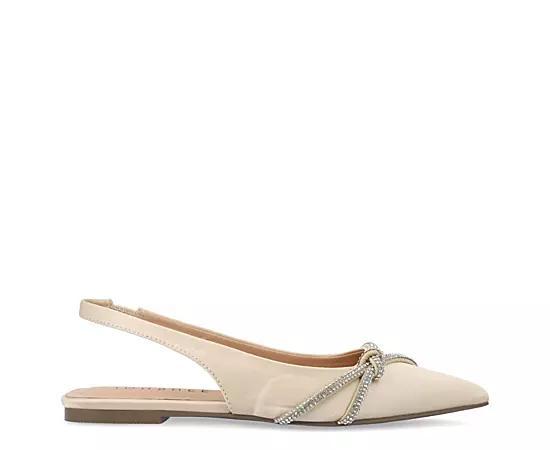 Journee Collection Rebbel Womens Flats Beige Product Image