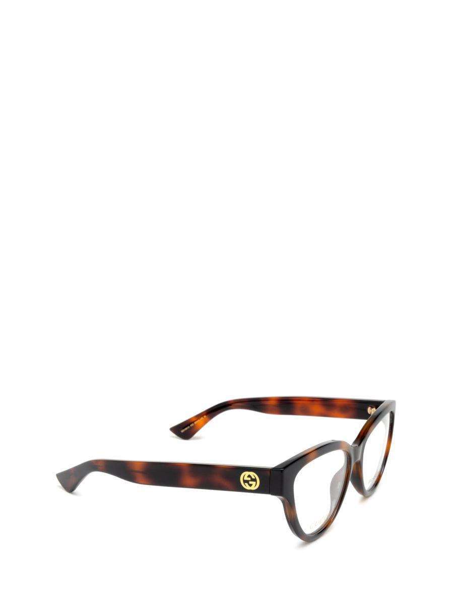 Cat-eye Frame Glasses In Brown Product Image