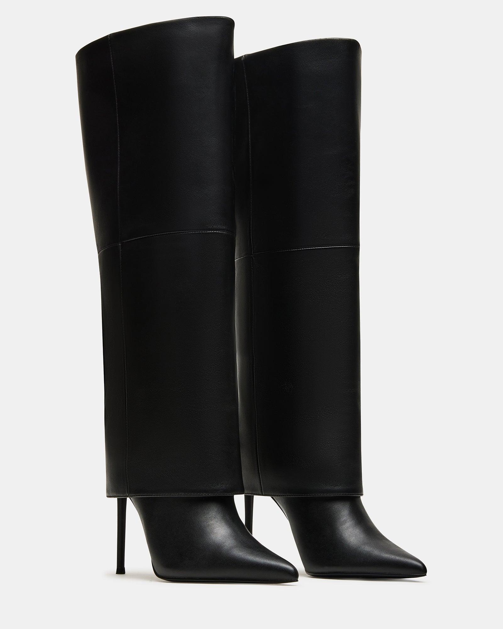 SMITH BLACK LEATHER WIDE CALF Female Product Image