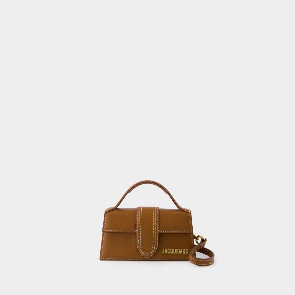 JACQUEMUS Le Bambino Mini Leather Bag In Brown Product Image