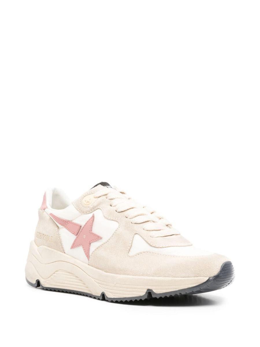 Running Sole Leather Sneakers In Pink Product Image