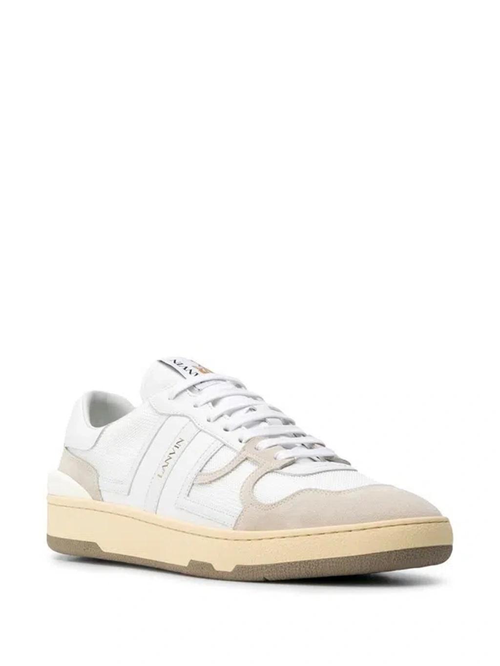 LANVIN Bumper Sneakers With Contrasting Panels In White Product Image