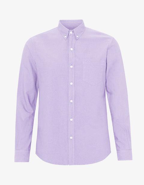 Organic Button Down Shirt - Soft Lavender Product Image