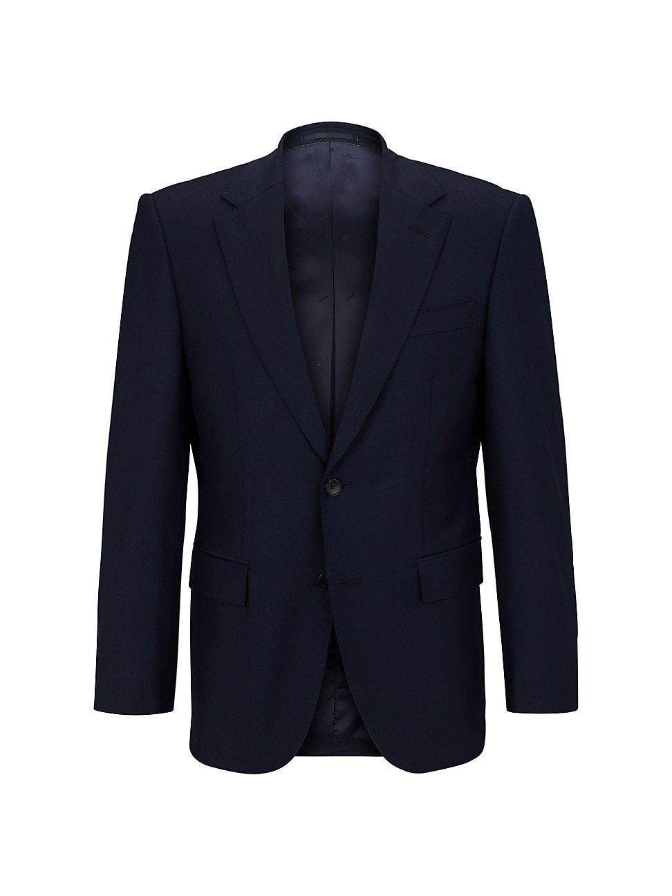 Mens Single-Breasted Jacket in Stretch Wool Product Image