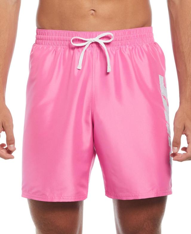 Nike Mens Big Block Logo Volley 7 Swim Trunks Product Image