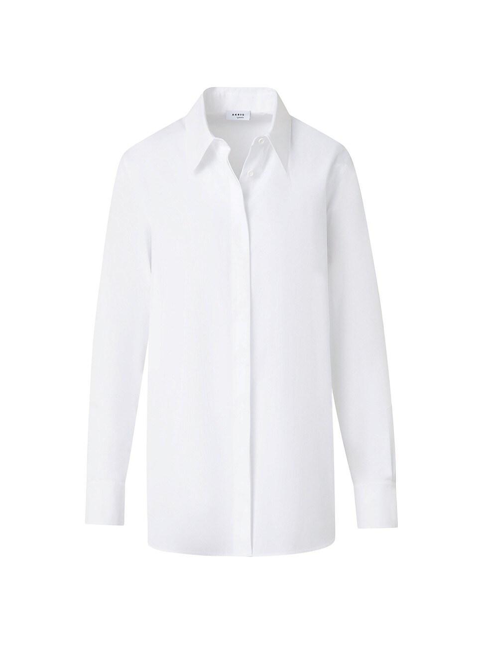 Womens Cotton Poplin Button-Up Shirt product image